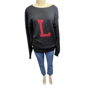 Varsity Athletic 1992 Vintage Wool Black Letterman Sweater